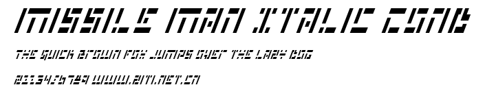 Missile Man Italic Cond.ttf字體轉換器圖片