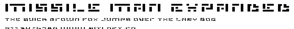 Missile Man Expanded.ttf字體轉換器圖片