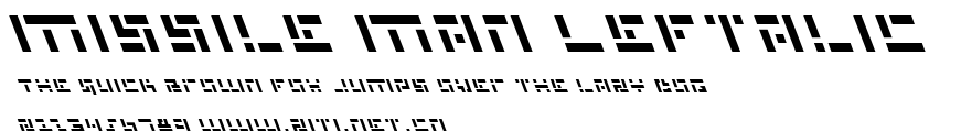 Missile Man Leftalic.ttf字體轉換器圖片