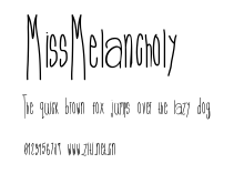MissMelancholy.ttf字體轉換器圖片