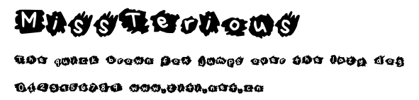 MissTerious.ttf字體轉換器圖片