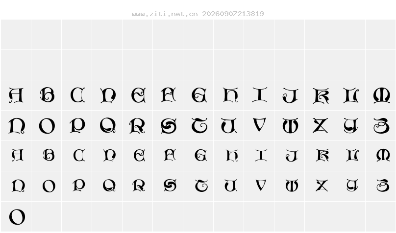 字符映射圖