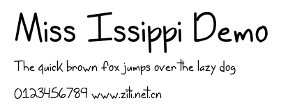 Miss Issippi Demo.ttf字體轉換器圖片