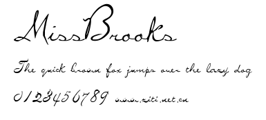 MissBrooks.ttf字體轉換器圖片