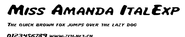 Miss Amanda ItalExp.ttf字體轉換器圖片