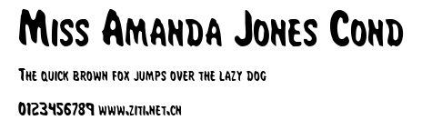 Miss Amanda Jones Cond.ttf字體轉換器圖片