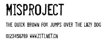 Misproject.ttf字體轉換器圖片