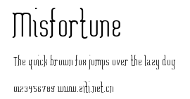 Misfortune.ttf字體轉換器圖片