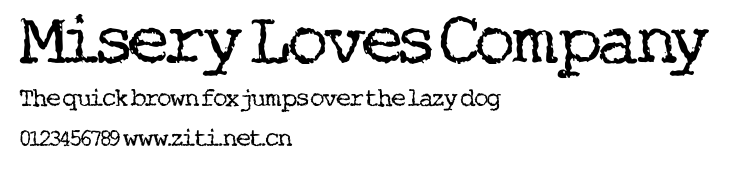 Misery Loves Company.ttf字體轉換器圖片