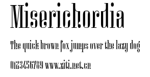 Miserichordia.ttf字體轉換器圖片