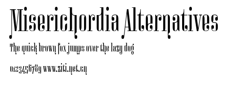Miserichordia Alternatives.ttf字體轉換器圖片