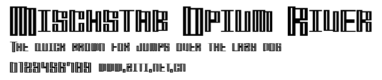 Mischstab Opium River.ttf字體轉換器圖片