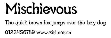 Mischievous.ttf字體轉換器圖片