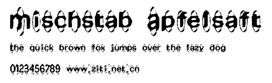 Mischstab Apfelsaft.ttf字體轉換器圖片