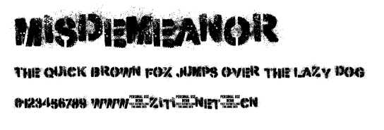 Misdemeanor.ttf字體轉換器圖片