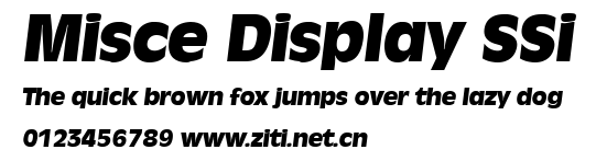 Misce Display SSi.ttf字體轉換器圖片