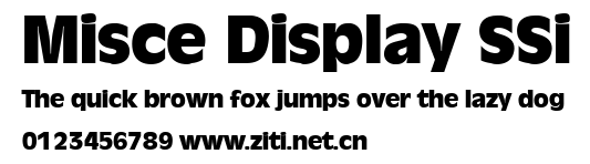 Misce Display SSi.ttf字體轉換器圖片