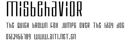 Misbehavior.ttf字體轉換器圖片