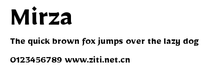 Mirza.ttf字體轉換器圖片