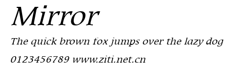 Mirror.ttf字體轉換器圖片
