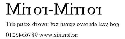 Miror-Mirror.ttf字體轉換器圖片