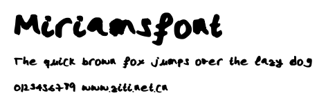 Miriamsfont.ttf