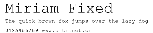 Miriam Fixed.ttf字體轉換器圖片