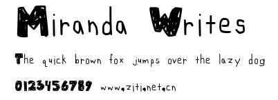 Miranda Writes.ttf字體轉換器圖片