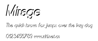 Mirage.ttf字體轉換器圖片