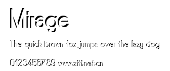 Mirage.ttf字體轉換器圖片