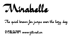 Mirabelle.ttf字體轉換器圖片
