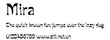 Mira.ttf字體轉換器圖片