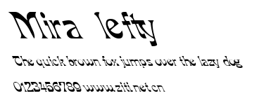 Mira lefty.ttf字體轉換器圖片