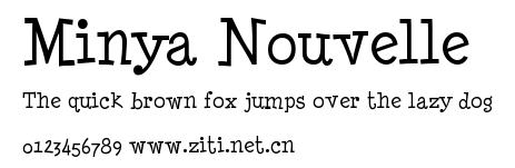 Minya Nouvelle.ttf字體轉換器圖片