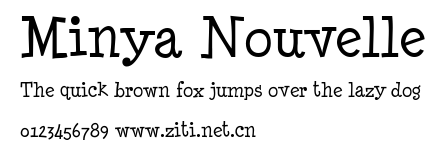 Minya Nouvelle.ttf字體轉換器圖片