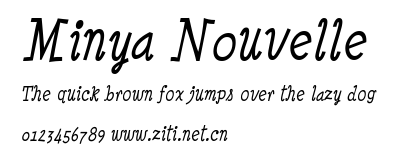 Minya Nouvelle.ttf字體轉換器圖片
