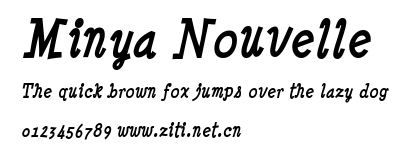 Minya Nouvelle.ttf字體轉換器圖片