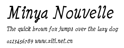 Minya Nouvelle.ttf字體轉換器圖片