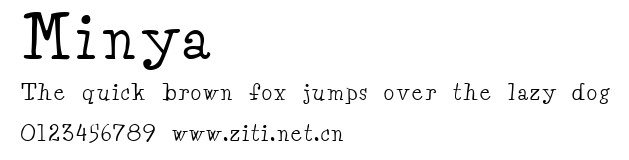 Minya.ttf字體轉換器圖片