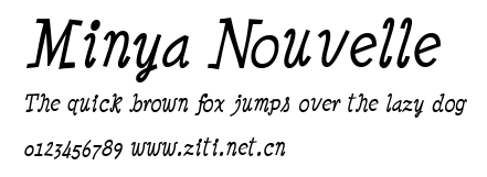Minya Nouvelle.ttf字體轉換器圖片