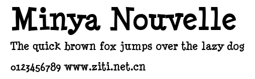 Minya Nouvelle.ttf字體轉換器圖片