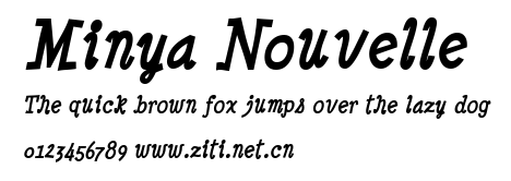 Minya Nouvelle.ttf字體轉換器圖片