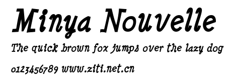 Minya Nouvelle.ttf字體轉換器圖片