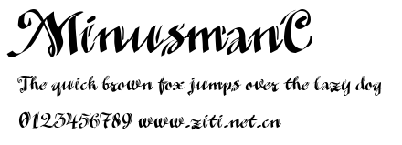 MinusmanC.ttf字體轉換器圖片