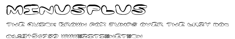 MinusPlus.ttf字體轉換器圖片