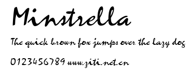 Minstrella.ttf字體轉換器圖片