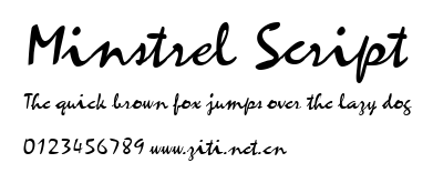 Minstrel Script.ttf字體轉換器圖片