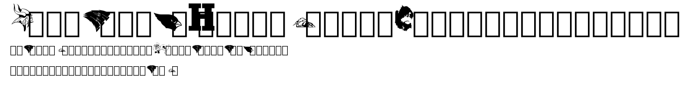 Minnesota High School Logos first font.ttf