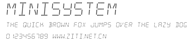 Minisystem.ttf字體轉換器圖片