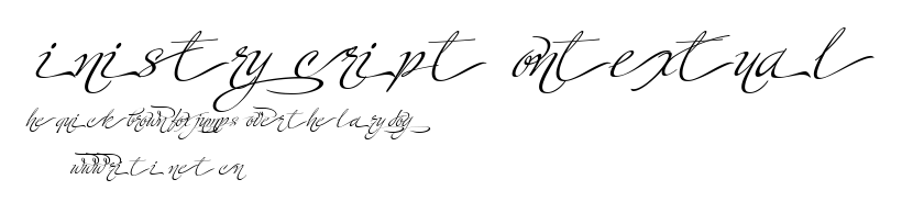 Ministry Script Contextual HFF.ttf字體轉換器圖片